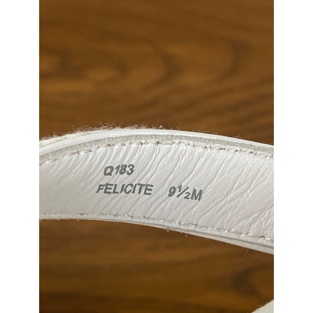 NIB Coach Felicite A8361 Platform‎ Wedge Sandals Striped Thong Watercolor 9.5M - Picture 8 of 9